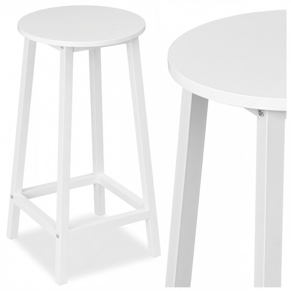 "Hocker Flint White Scandinavian