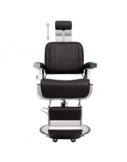 Kirpėjo kėdė, juoda, 68x69x116 cm, dirbtinė oda
