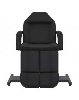 Kosmetologinė kėdė, juodos spalvos, 180x62x78cm, dirbtinė oda