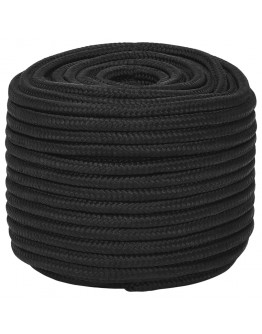 Valties virvė, visiškai juoda, 12mm, 100m, polipropilenas