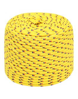 Valties virvė, geltonos spalvos, 10mm, 250m, polipropilenas