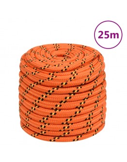 Valties virvė, oranžinės spalvos, 16mm, 25m, polipropilenas