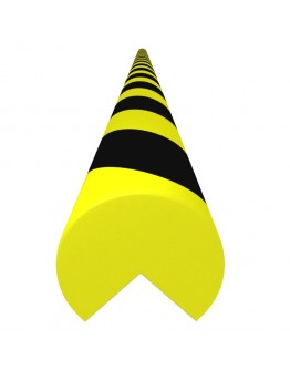 Kampų apsauga, geltona ir juoda, 4x4x104cm, PU