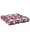 Paletės pagalvėlė, raudona, 60x60x12cm, audinys, languota