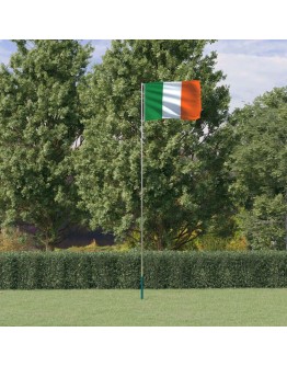 Airijos vėliava su stiebu, aliuminis, 5,55m