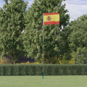 Ispanijos vėliava su stiebu, aliuminis, 5,55m