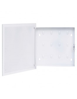 Magnetinė raktų dėžutė, baltos spalvos, 35x35x5,5cm