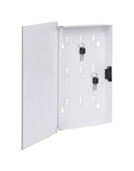 Magnetinė raktų dėžutė, baltos spalvos, 30x20x5,5cm