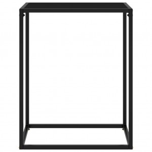 Konsolinis staliukas, juodas, 60x35x75cm, grūdintas stiklas