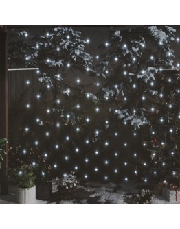 Kalėdinių lempučių tinklas, 4x4m, 544 šaltos baltos LED