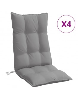 Kėdės pagalvėlės, 4vnt., pilkos spalvos, oksfordo audinys