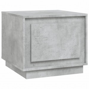 Kavos staliukas, betono pilkas, 51x50x44cm, apdirbta mediena