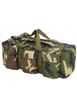 3-1 Militaristinio stiliaus daiktų krepšys, kamufliažinis, 90l