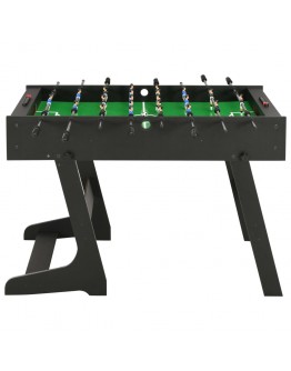 Sulankstomas stalo futbolo stalas, 121x61x80cm, juodas