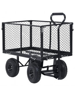 Rankinis sodo vežimėlis, juodos spalvos, 350kg